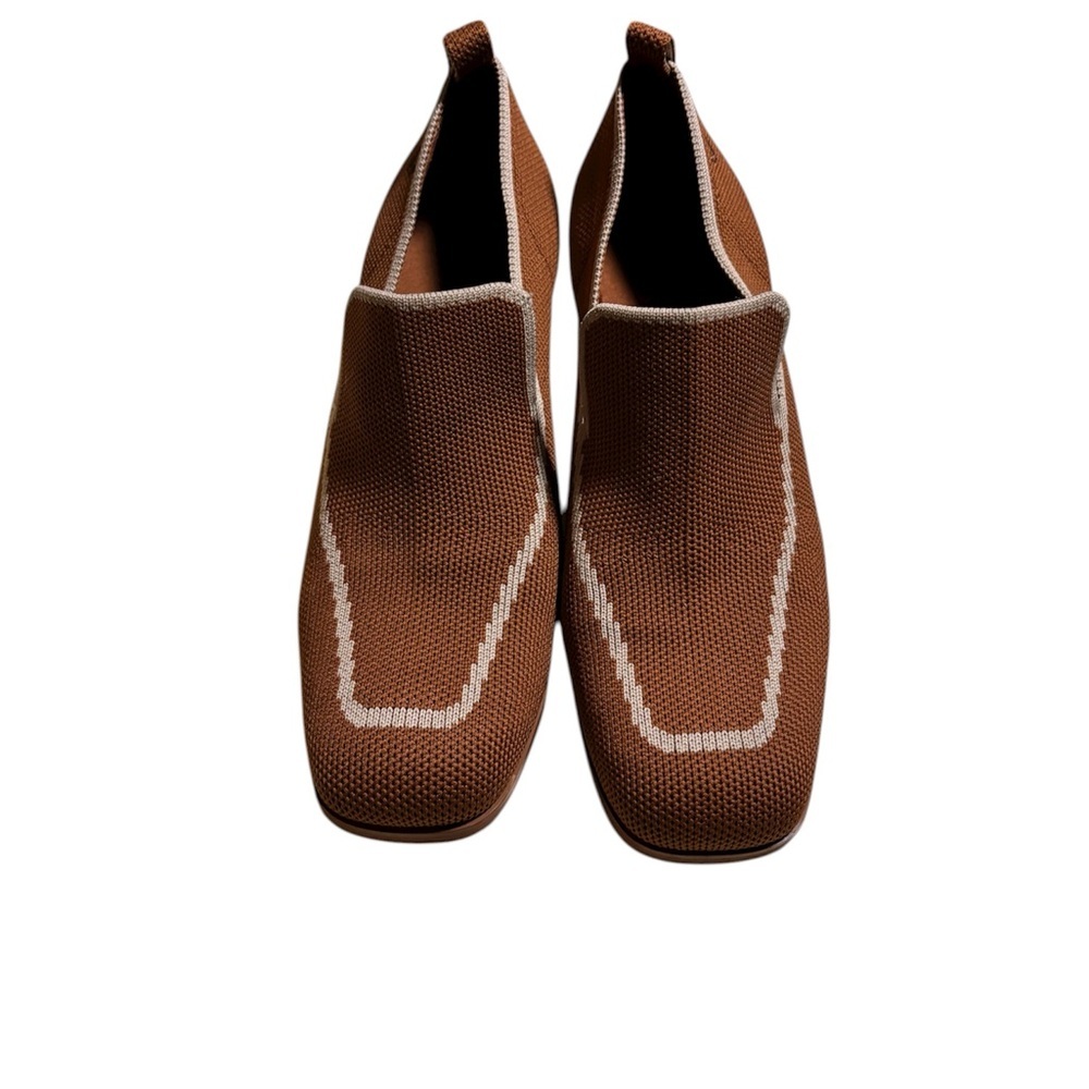 Vivaia Square-Toe Patterned Heels